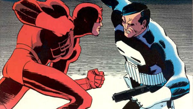 Illustration for article titled The Most Essential Daredevil and Punisher Smackdowns in Comics History